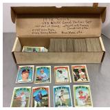 Box of 1972 Topps baseball cards