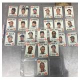 1968 Topps game card lot