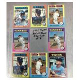 1975 Topps baseball card lot