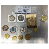 Sports tokens, coins. etc