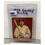 1933 Goudey Carl Reynolds baseball card
