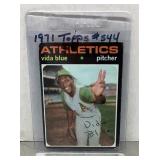 1971 Topps Vida Blue baseball card