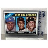 1966 Topps N.L. ERA Leaders baseball card