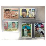 Autographed baseball card lot