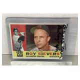 1960 Roy Sievers autographed baseball card