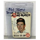 1968 Brooks Robinson autographed baseball card