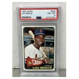 1965 Topps graded Lou Brock baseball card