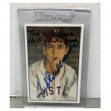 Ted Williams autographed baseball card