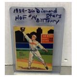 1934 Diamond Stars Bill Terry baseball card