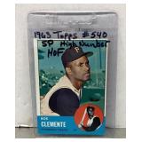 1963 Topps Roberto Clemente baseball card