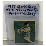 1951 Burk Ross Tommy Henrich baseball card