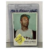 1963 Fleer Roberto Clemente baseball card