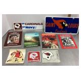 St Louis Cardinals football collectibles lot