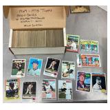 Box of baseball cards 1969-1975 Topps