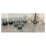 Group of St. Louis Cardinals football glasses