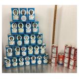 Group of sports soda cans