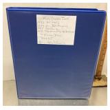 Binder with miscellaneous baseball cards etc