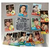 1963 Topps St. Louis Cardinals baseball cards