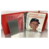 Binder of vintage sports magazines, etc