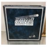 Baseball card album with cards