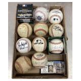 Group of baseballs --some signed