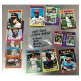 Group of 1975 Topps baseball cards