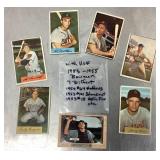 Group of Bowman baseball cards