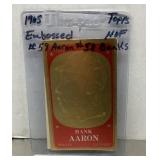 1965 Topps Embossed Aaron & Banks baseball cards