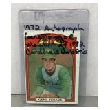 1972 Topps Gene Tenace autographed baseball card