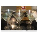 6 martini glasses