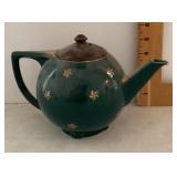 Vintage green Hall 6-cup teapot