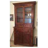 Antique step back cabinet 47'w x 18'd x 89'h