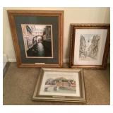 Framed European scenes