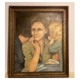 15 x 18  framed painting on canvas