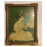 15 x 18 vintage framed art print