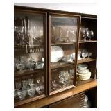 Contents of china cabinet