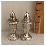 Weighted sterling silver salt and pepper set