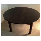 Round wood table