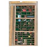 Letterpress tray w/print blocks & miniatures