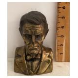Bronze finish Abraham Lincoln bookend