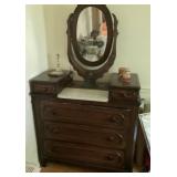 Antique dresser with mirror