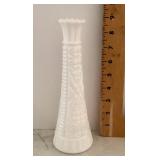 Milk glass bud vase