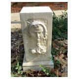 2-piece concrete garden pedestal