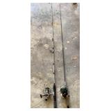 2 fishing rods and reels
