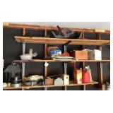 Contents of 3 garage shelves
