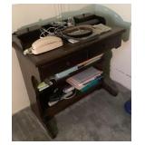 Desk and contents