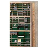 Letterpress tray with printing blocks & miniatures