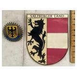 Germany car grill badge & Salzburger Land decor