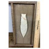 Spear point mounted on board