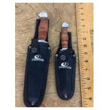 2 Mossy Oak fixed blade knives with sheaths